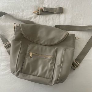 Fawn design diaper bag in grey